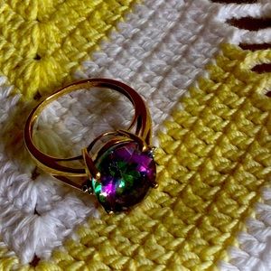 Mystic Fire Topaz ring